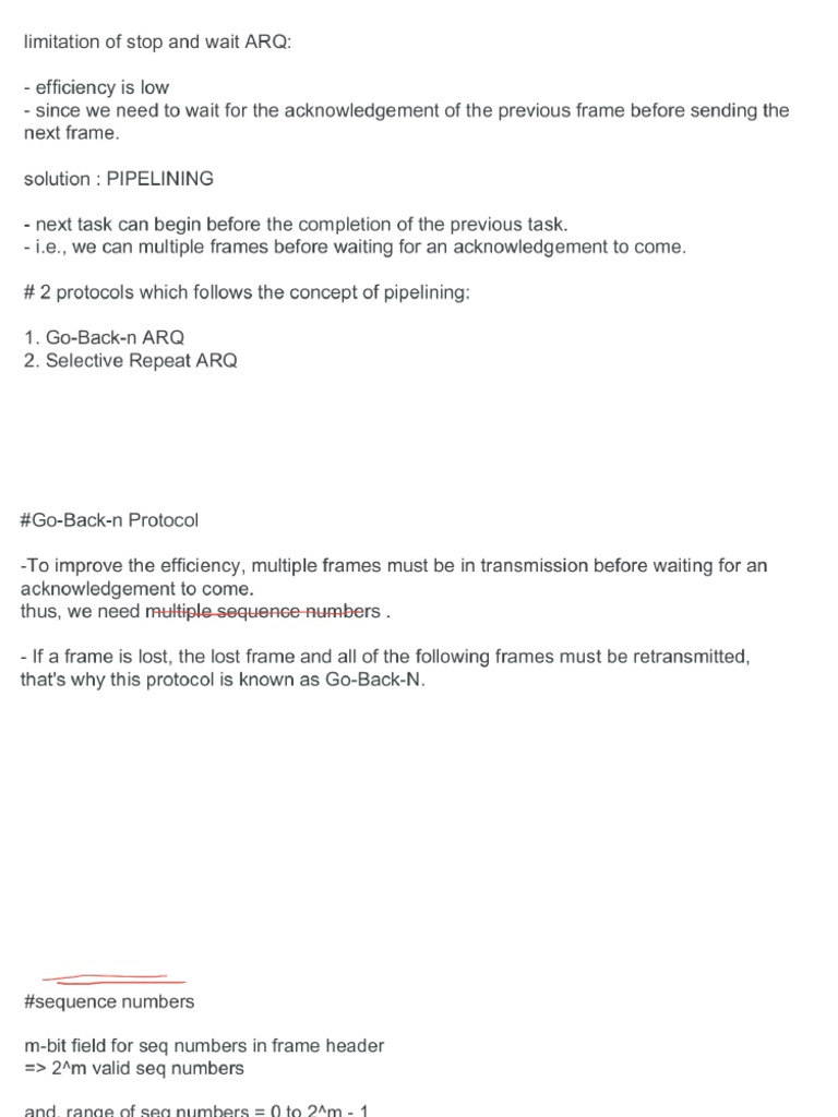 Go-Back-n Protocol | PDF