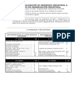 Tabla de Convalidacion de II A Ioi Plan 98