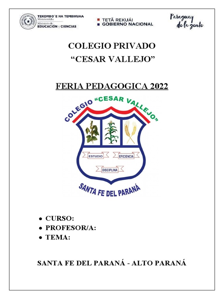 Modelo de Proyecto. Colegio. | PDF