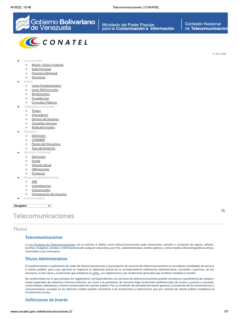 Habilitación y Permisos en Telecomunicaciones | PDF ...