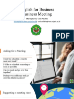 English For Business Business Meeting