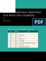 Matrix Multiplication Algorithms With Better Time Complexity