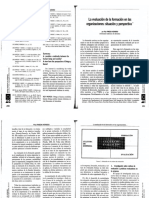 La Evaluacion de La Formacion en Las Organizaciones