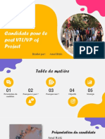 Candidate Pour Le Post VTL/VP of Project: Réalisé Par: Amal Rizki