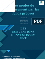 Les Subventions D'investissement