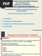 Deslizamento e Contato