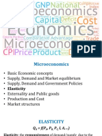 Microeconomics Concepts and Elasticity