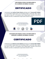 Branco e Azul Figura de Timão Acadêmico Certificado