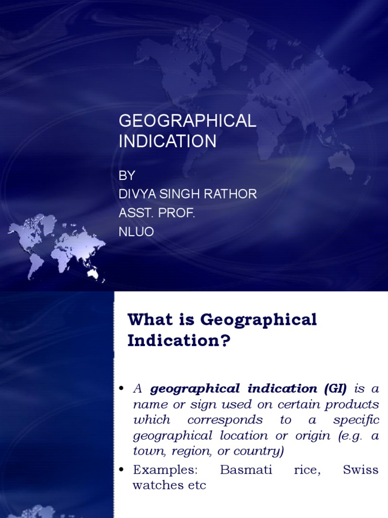 Geographical Indications | PDF | World Intellectual Property
