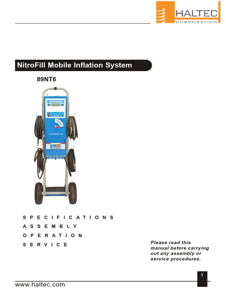 NitroFill Mobile Inflation System Guide | PDF | Battery Charger ...