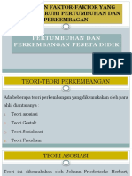 Teori Dan Faktor-Faktor Yang Menpengaruhi Pertumbuhan Dan Perkembagan