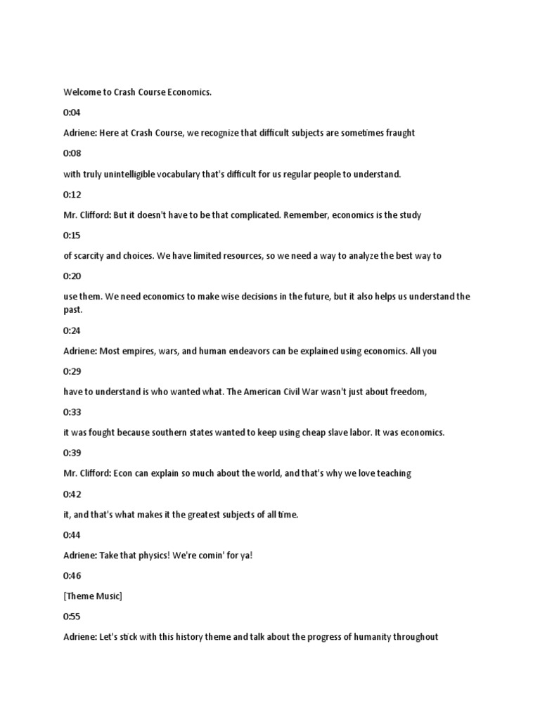 To Crash Course Economics PDF