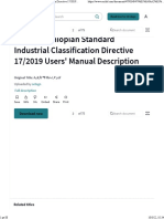 17 - 2011 Ethiopian Standard Industrial Classification Directive 17 - 2019 Users' Manual Description PDF