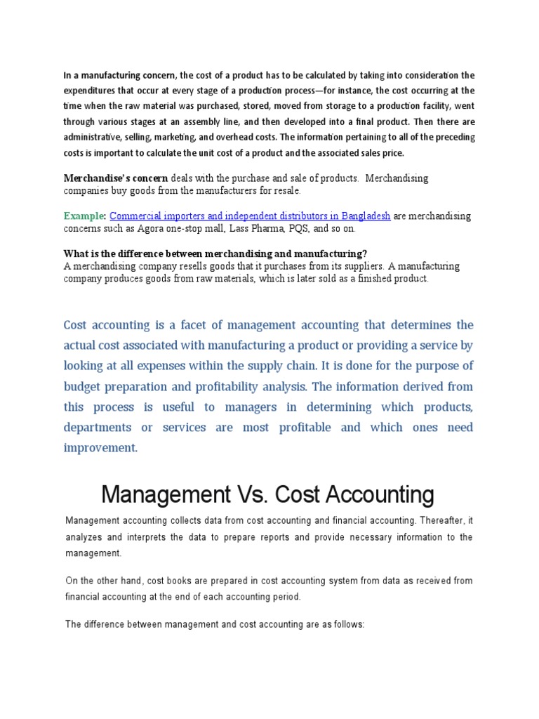 Cost Accounting PDF Cost Accounting Cost