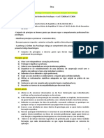 Código Deontológico Princípios Éticos para Atuação Do Psicólogo