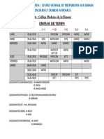 Emploi de Temps Ecorp 2023