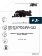 Directiva General N 006 - 2021 - Grj-Jun N-GGR - Normas para La Contrataci N de Bienes y Servicios Cuy