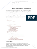 The Kalman Filter - Derivation and Interpretation - Nick Rotella