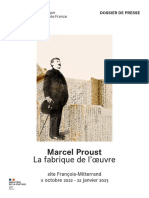 Exposition Marcel Proust - La fabrique de l’œuvre à la BNF 