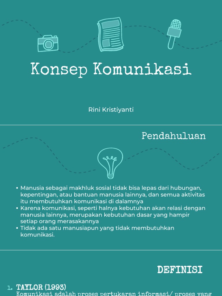 Konsep Dasar Komunikasi Pdf Ilmu Sosial