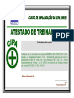 Certificado de Representante Da Cipa