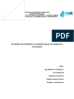 El método de la filosofía en el derecho penal con respecto a la ley penal