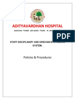 Adityvardhan Hospital Staff Disciplinary and Grievance Policy
