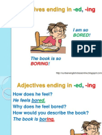 Adjectives Ed ING