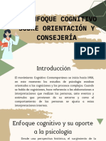 El Enfoque Cognitivo Sobre Orientación y Consejería