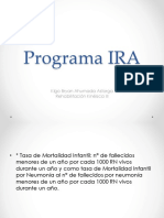 Programa IRA disminuye mortalidad infantil por neumonía