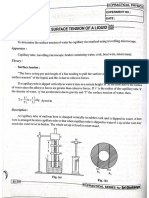 Surface Tension of A Liquid