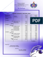Budget Request DSPC 2019-2020