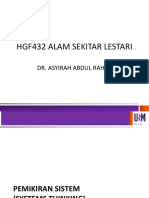 HGF432 Kuliah 1 Systems Thinking SCP