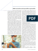 COVID-19 mRNA Vaccination and Myocarditis or Pericarditis