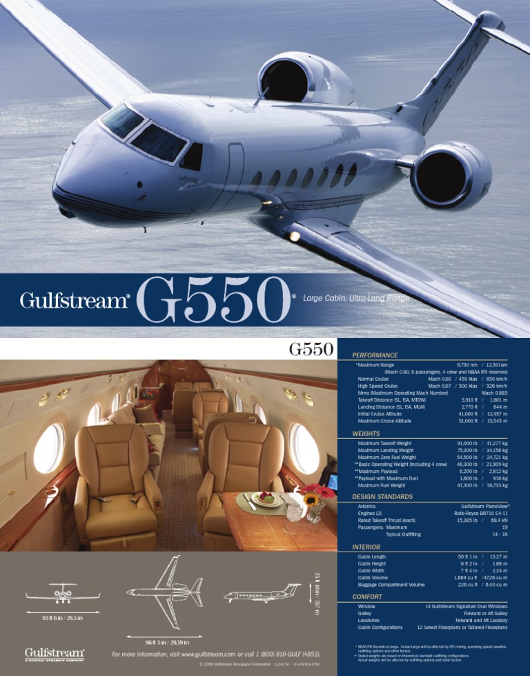 G550 Specifications