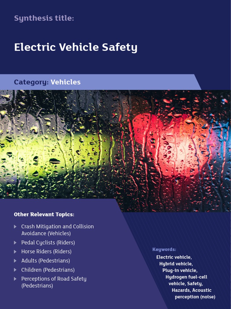 Electric Vehicle Safety PDF Electric Vehicle Lithium Ion Battery