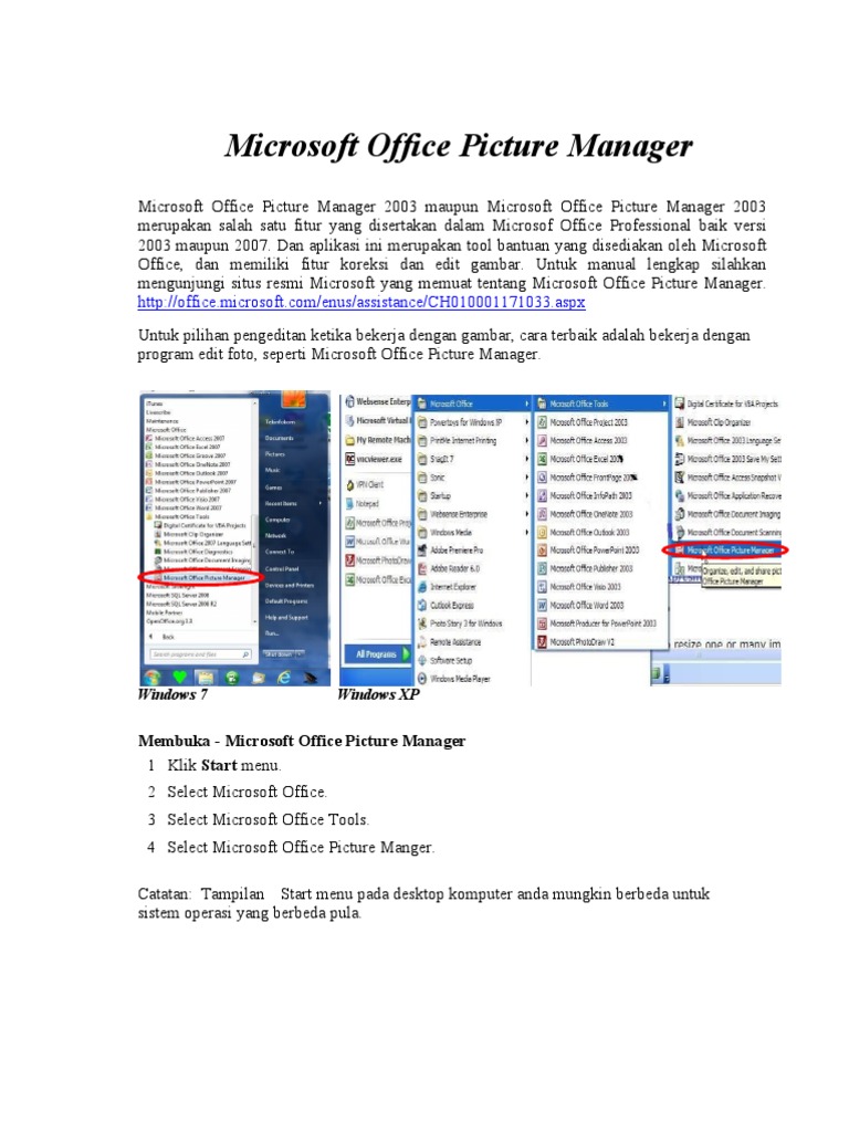 Microsoft Office Picture Manager - Id | PDF | Komputer