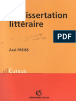 La DISSERTATION Littéraire