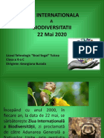 Ziua Internationala A Biodiversitatii 22.05.2020