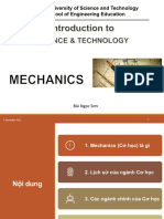 Mechanics Introduction