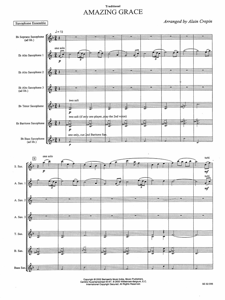 Amazing Grace Partitura Pdf