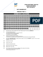 NTSE PATTERN TEST-01 ANSWER KEY & SOLUTIONS (MAT CLASS-X