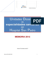 Memoria Docencia Especializada 2015