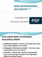 Komunikasi Interpersonal Yang Efektif - 2 (UAS) - BJR April 2022