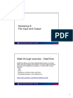 File I/O Workshop: Read, Write and Process Data Files