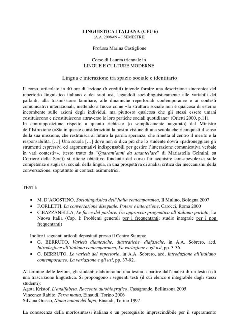 Lingua Italiana Search Lingua Italiana