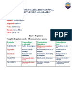 Prueba de Quimica