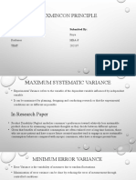 Maximizing Systematic Variance While Minimizing Error Variance Using the Maxmincon Principle