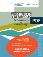 RESUMEN, Crecimiento y Desarrollo Económico Del Paraguay