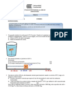 Física 2: Evaluación Parcial (A) 2022-20 Asignatura